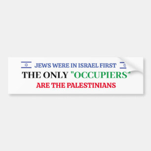 Pro-Israel Ich stehe hinter Israel Autoaufkleber