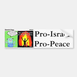 Pro-Israel, Pro-FriedensAutoaufkleber Autoaufkleber