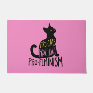 Pro-Katzen Pro-Wahl Pro-Feminismus Fußmatte