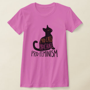 Pro-Katzen Pro-Wahl Pro-Feminismus T-Shirt
