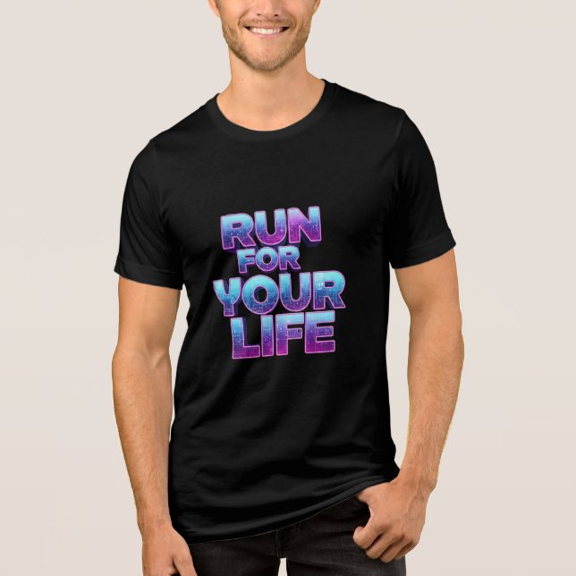 Pro Laufmotivation Tri-Blend Shirt (Vorderseite)