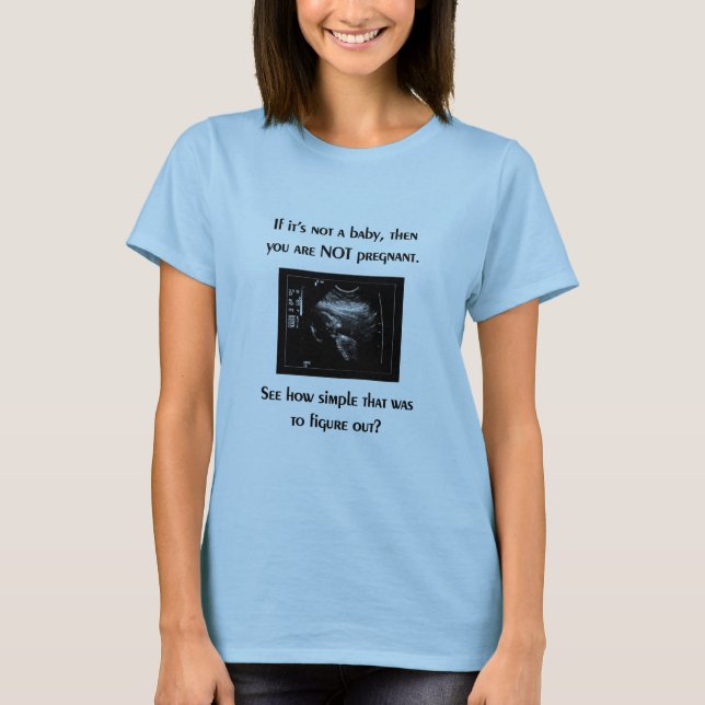 Pro-Leben T - Shirt (Babyultraschall) (Vorderseite)