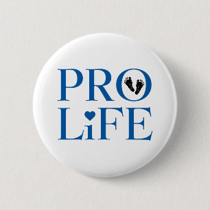 Pro Life Blue Button