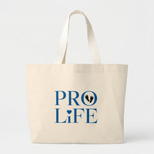 Pro Life Blue Jumbo Stoffbeutel