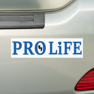 Pro-Life Christliche Abtreibung Autoaufkleber