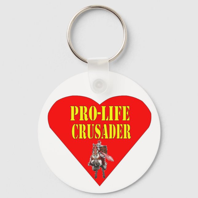 PRO LIFE CRUSADER SCHLÜSSELANHÄNGER (Vorderseite)