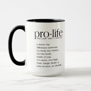 Pro-Life-Definition-Kaffee-Tasse Tasse