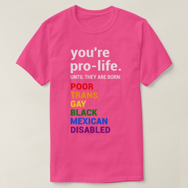 Pro Life Definition T-Shirt (Design vorne)