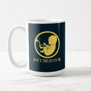 Pro-Life-Katholiken-Tasse "Don't Tread on Me" Kaffeetasse