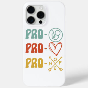 Pro-Life Pro-Liebe Pro-Hoffnung Vintage Case-Mate iPhone Hülle
