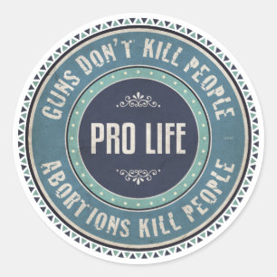 Pro Life Runder Aufkleber