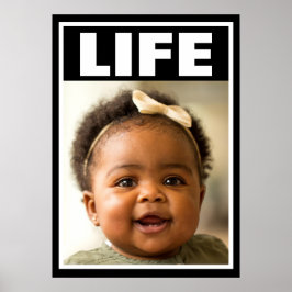 PRO-LIFE-SMILING BABY MÄDCHEN SÄUGLING LEBEN POSTER