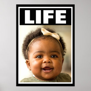 PRO-LIFE-SMILING BABY MÄDCHEN SÄUGLING LEBEN POSTER