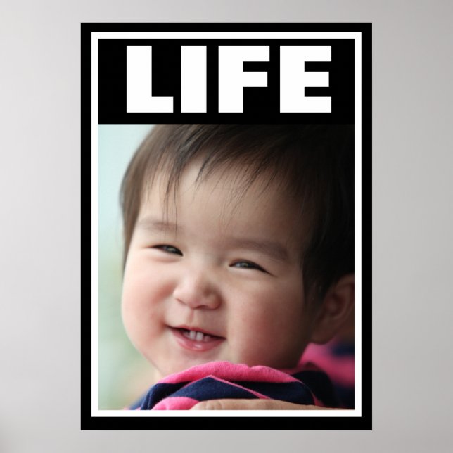 PRO-LIFE-SMILING BABY MÄDCHEN SÄUGLING LEBEN POSTER (Vorne)