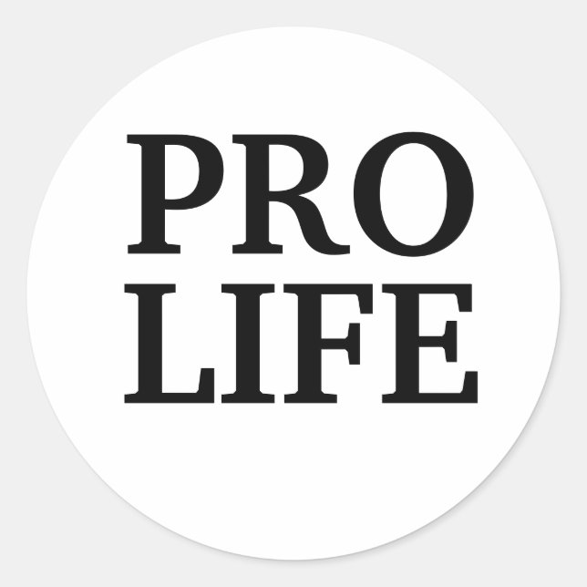 Pro Life Stickers (Vorderseite)