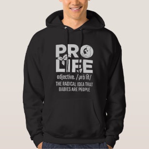Pro Life Support Baby Anti-Abtreibung Menschenrech Hoodie