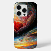 L'Univers est Alive_Art numérique Iphone 15 Coque