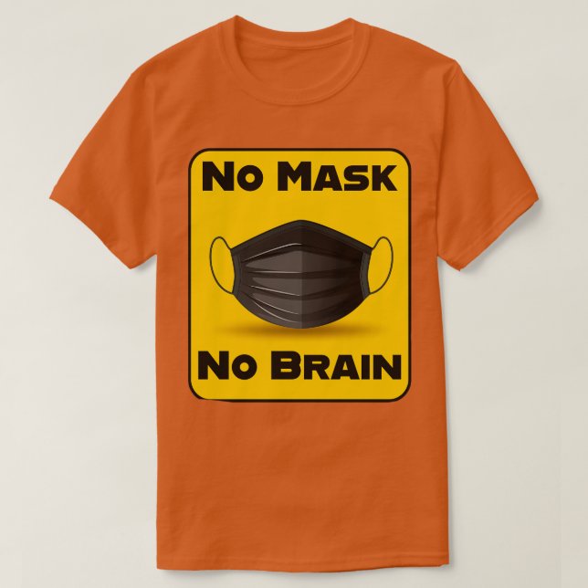 Pro Maske tragen Gesicht Maske soziale Distanz T-Shirt (Design vorne)