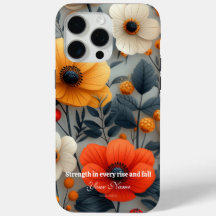 iPhone 15 Promax Coque avec Fleur Vibrant