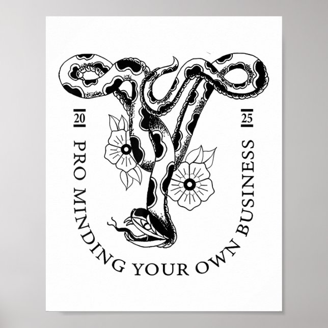 Pro Minding your own business 2025 Poster (Vorne)
