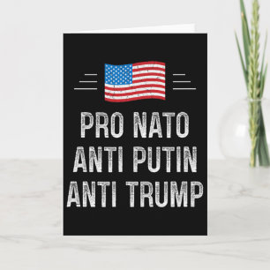 Pro Nato - Anti Putin - Anti Trump - Retro Stil - Karte