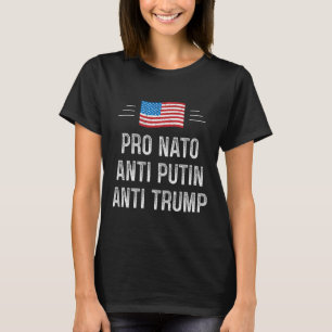Pro Nato - Anti Putin - Anti Trump - Retro-Stil - T-Shirt