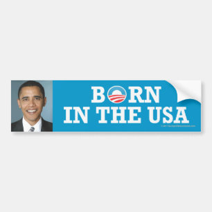 Pro-Obama-Aufkleber geboren in USA Autoaufkleber