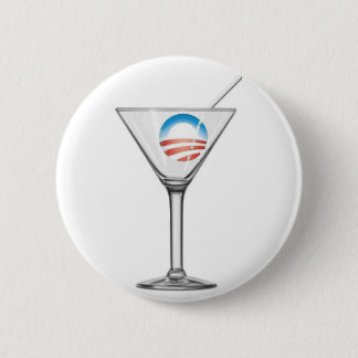 Pro-Obama Martini Button