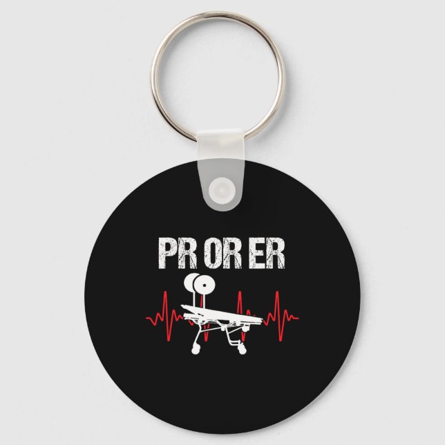 PRO oder Er Gewichtsheben Bodybuilding Fitness 2 Schlüsselanhänger (Vorderseite)