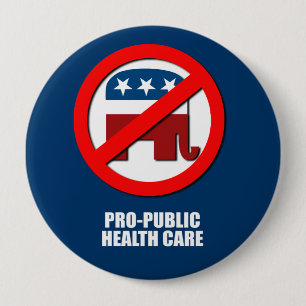 Pro-Öffentlichkeit Gesundheitswesen Button