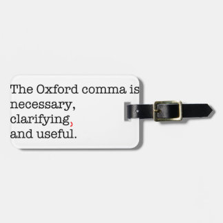 Pro-Oxford Komma Gepäckanhänger