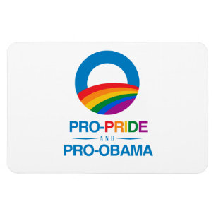 Pro-Pride und Pro-Obama Magnet