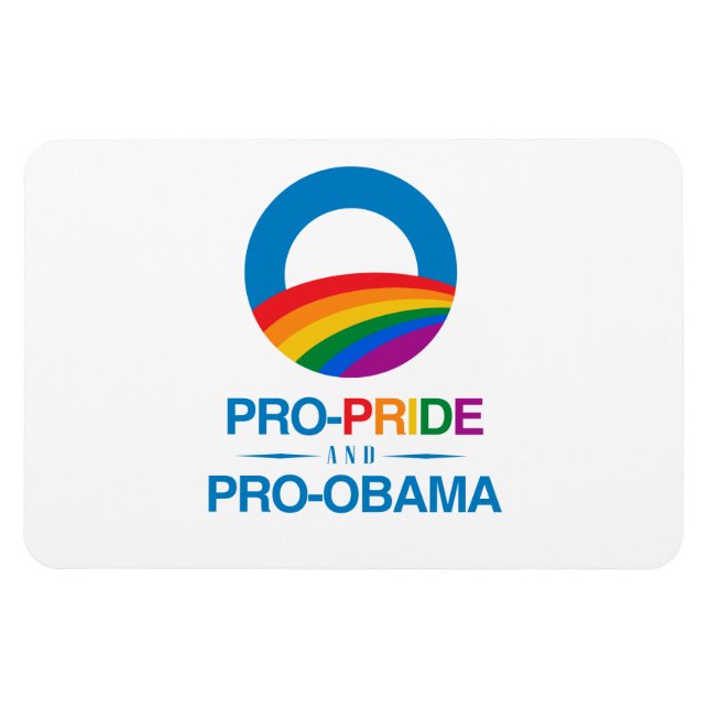 Pro-Pride und Pro-Obama Magnet (Horizontal)