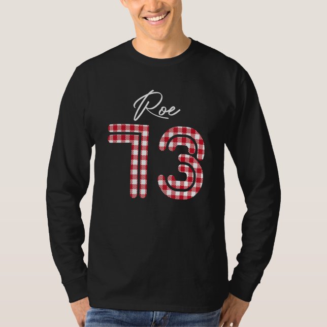 Pro Roe 1973 Buffalo Kariert Prochoice Abortion Ri T-Shirt (Vorderseite)