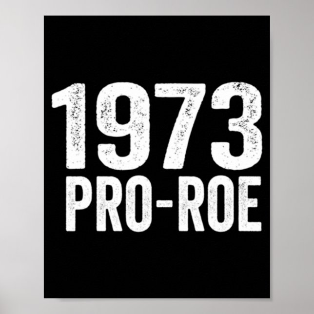 Pro Roe / Wade Pro Choice Feminism Poster (Vorne)