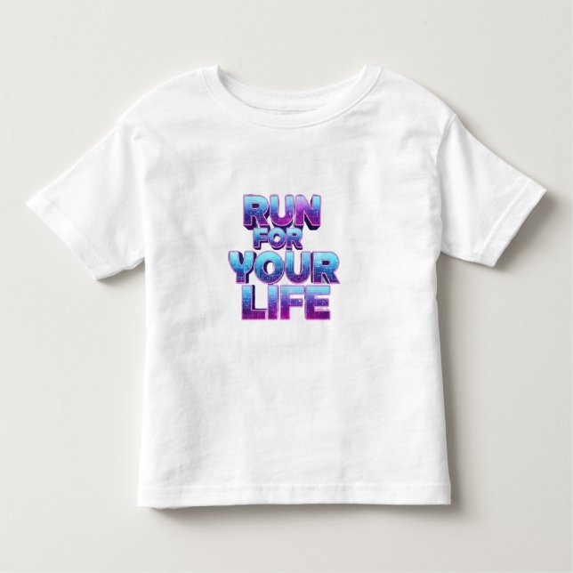 Pro Running Motivation Kleinkind T-shirt (Vorderseite)