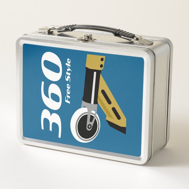 Pro Scooter Free Rider Tricks Metall Brotdose (Vorderseite)