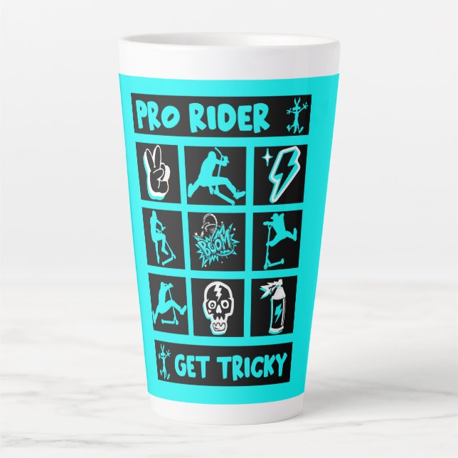 Pro Scooter Free Rider Tricks Milchtasse (Vorderseite)