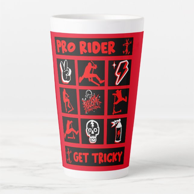 Pro Scooter Free Rider Tricks Milchtasse (Vorderseite)