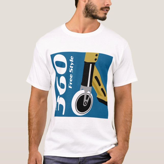 Pro Scooter Free Rider Tricks T - Shirt (Vorderseite)