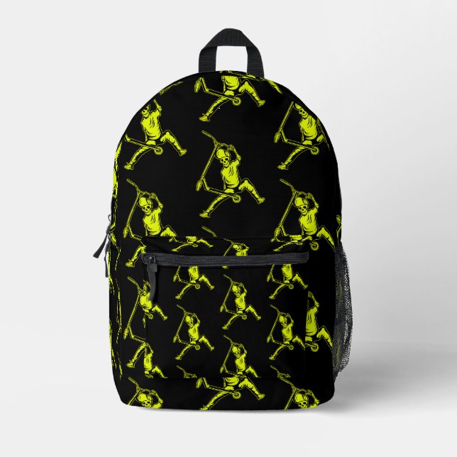 Pro Scooter School Bedruckter Rucksack (Vorderseite)