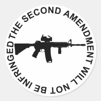 Pro Second Amendment Freedom Merchandise Runder Aufkleber