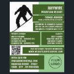 Pro Snowboarder, Ski/Snowboarden Unterricht/Klasse Flyer<br><div class="desc">Pro Snowboarder, Ski/Snowboarden Lektionen/Kurse Werbung Flyer durch den Business Card Store.</div>