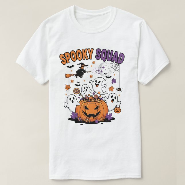 Pro spookoker Vektorgrafik für Halloween-Poster-Fl T-Shirt (Design vorne)
