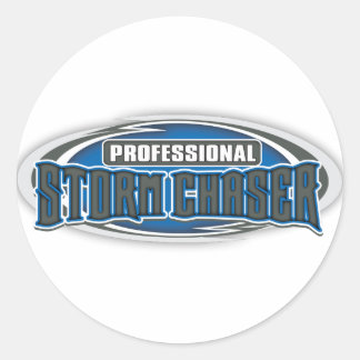 Pro Storm Chaser Runder Aufkleber