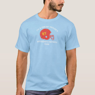 Pro Swift Kelce Football Affäre in White Dstrssd T-Shirt