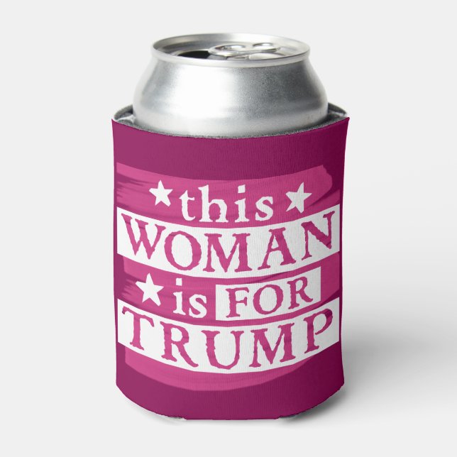 pro Trump | Diese Frau ist für Trump Wahlgerät Dosenkühler (Kanne Vorderseite)