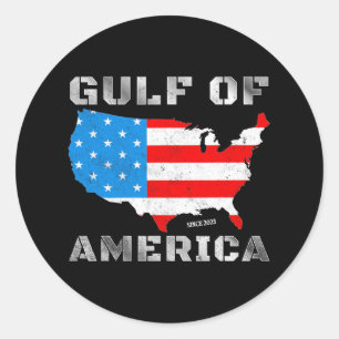 Pro-trump Gulf America Offizielles Patriotikum der Runder Aufkleber