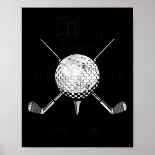 Pro Trump Vintage University Golf Team Lustiges Ge Poster