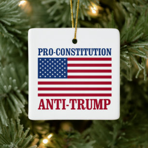 Pro-Verfassung Anti-Trump - Anti-Trump - Keramikornament